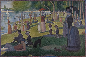 This image has an empty alt attribute; its file name is 350px-Georges_Seurat_-_A_Sunday_on_La_Grande_Jatte_-_1884_-_Google_Art_Project.jpg